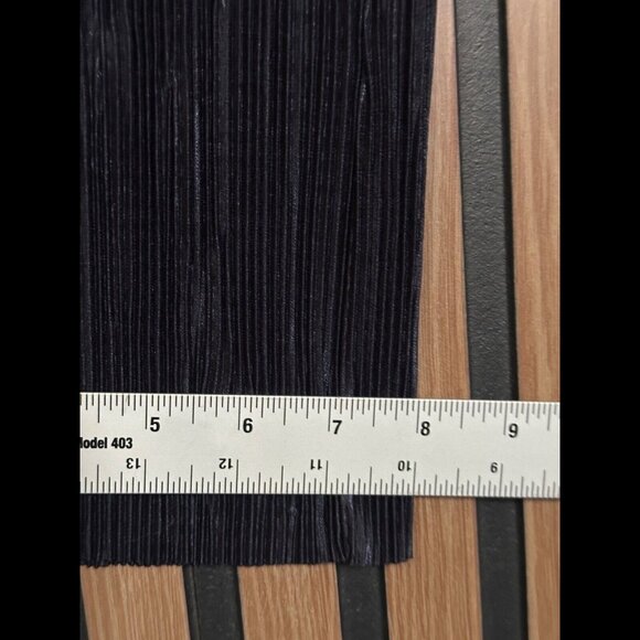 New 19 Cooper Jumpsuit Small Womens Blue Cropped Pleated Wide Leg Halter Neck - Picture 7 of 10